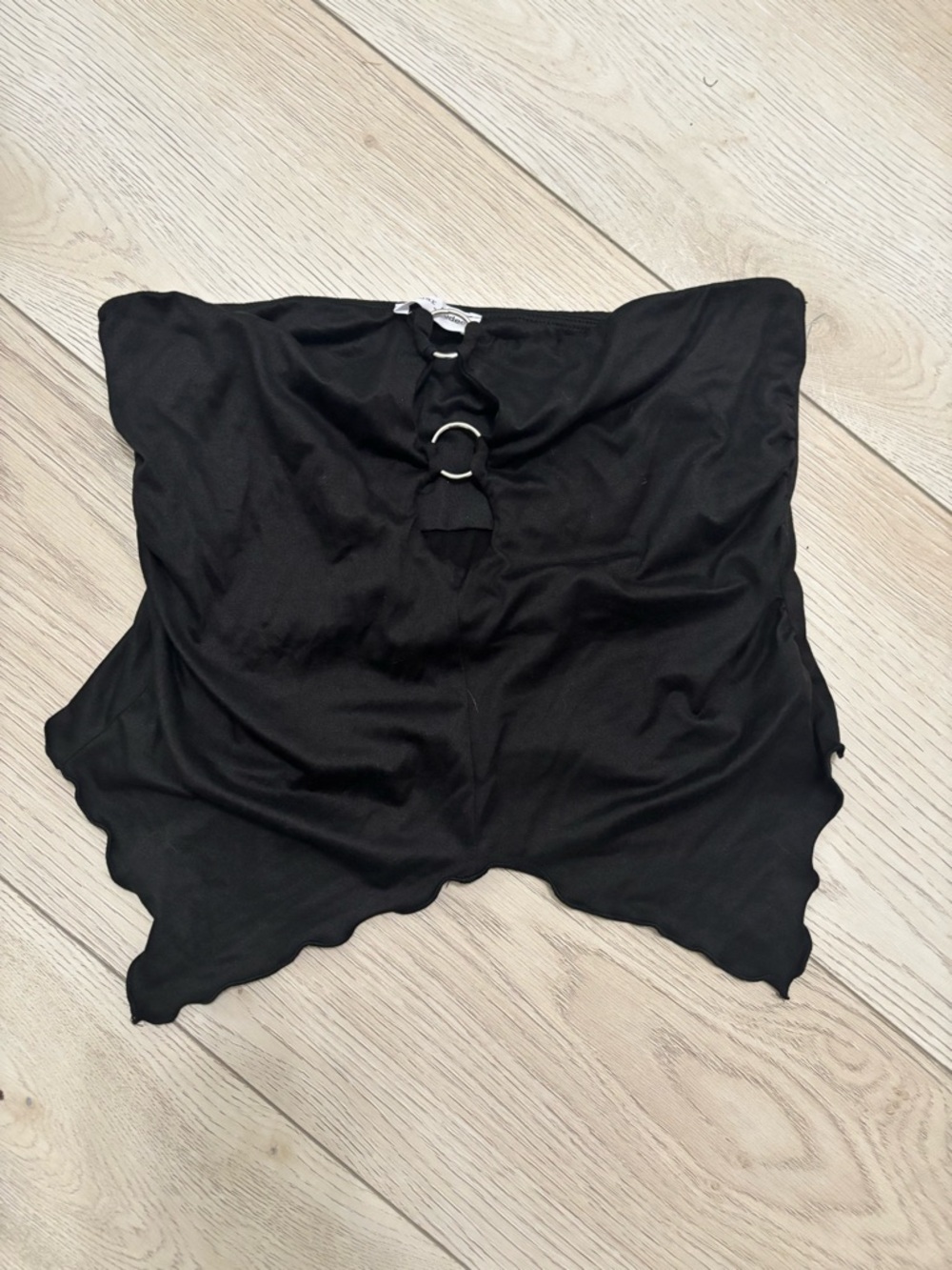 Black Strapless Top
